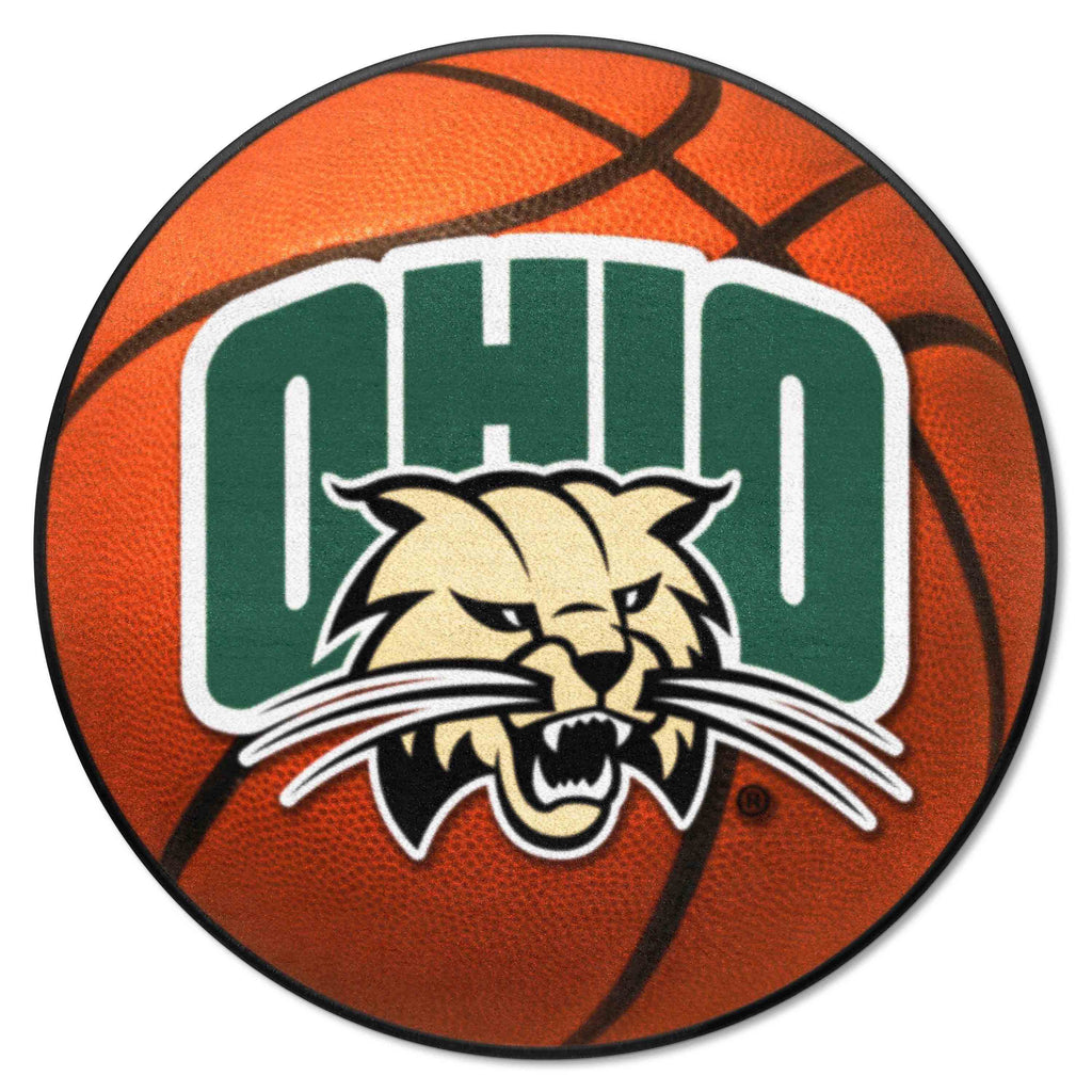 Fanmats - Ohio University Basketball Mat 27'' diameter