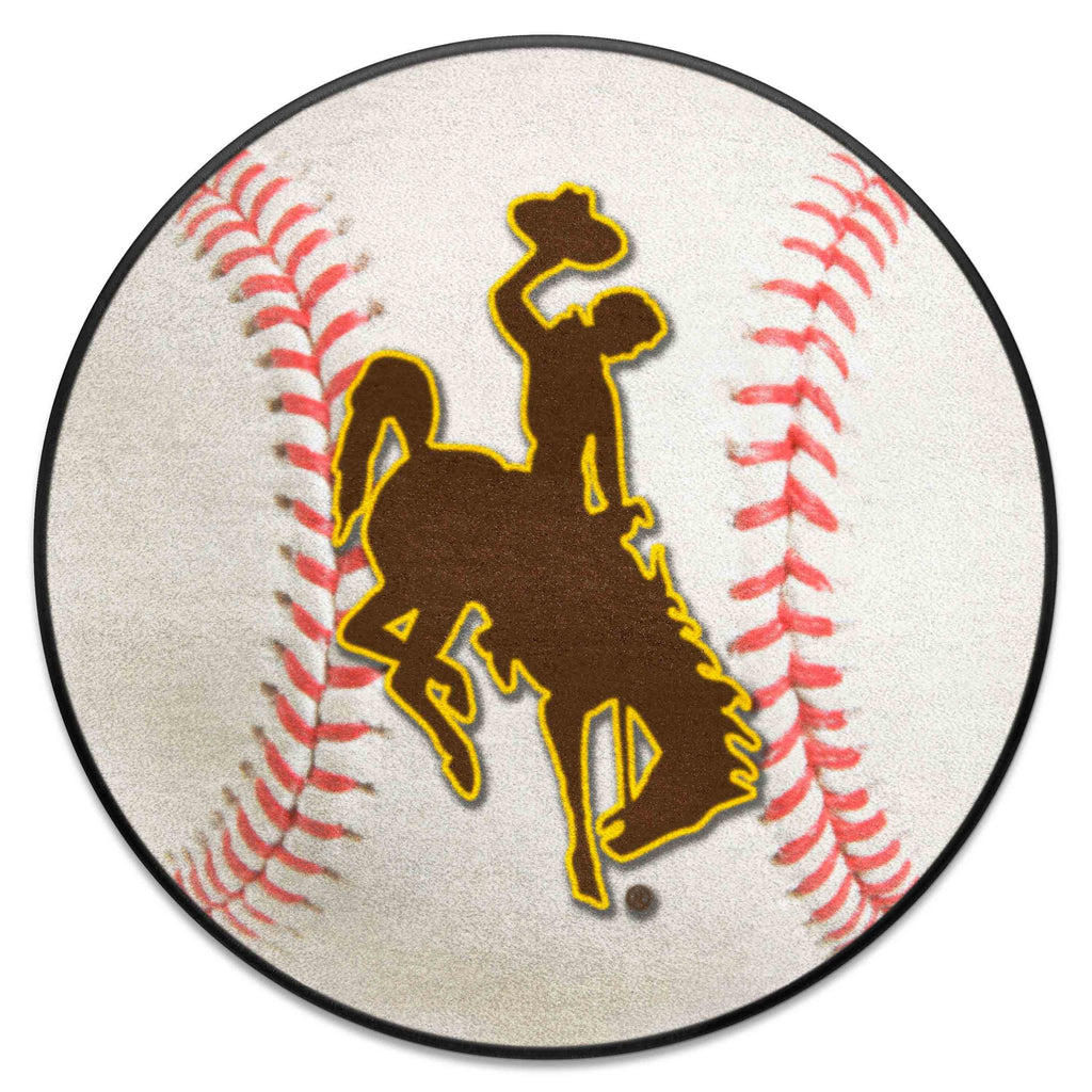 Fanmats - University of Wyoming Baseball Mat 27'' diameter