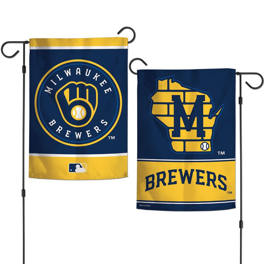 Milwaukee Brewers Flag 12x18 Garden Style 2 Sided - WinCraft