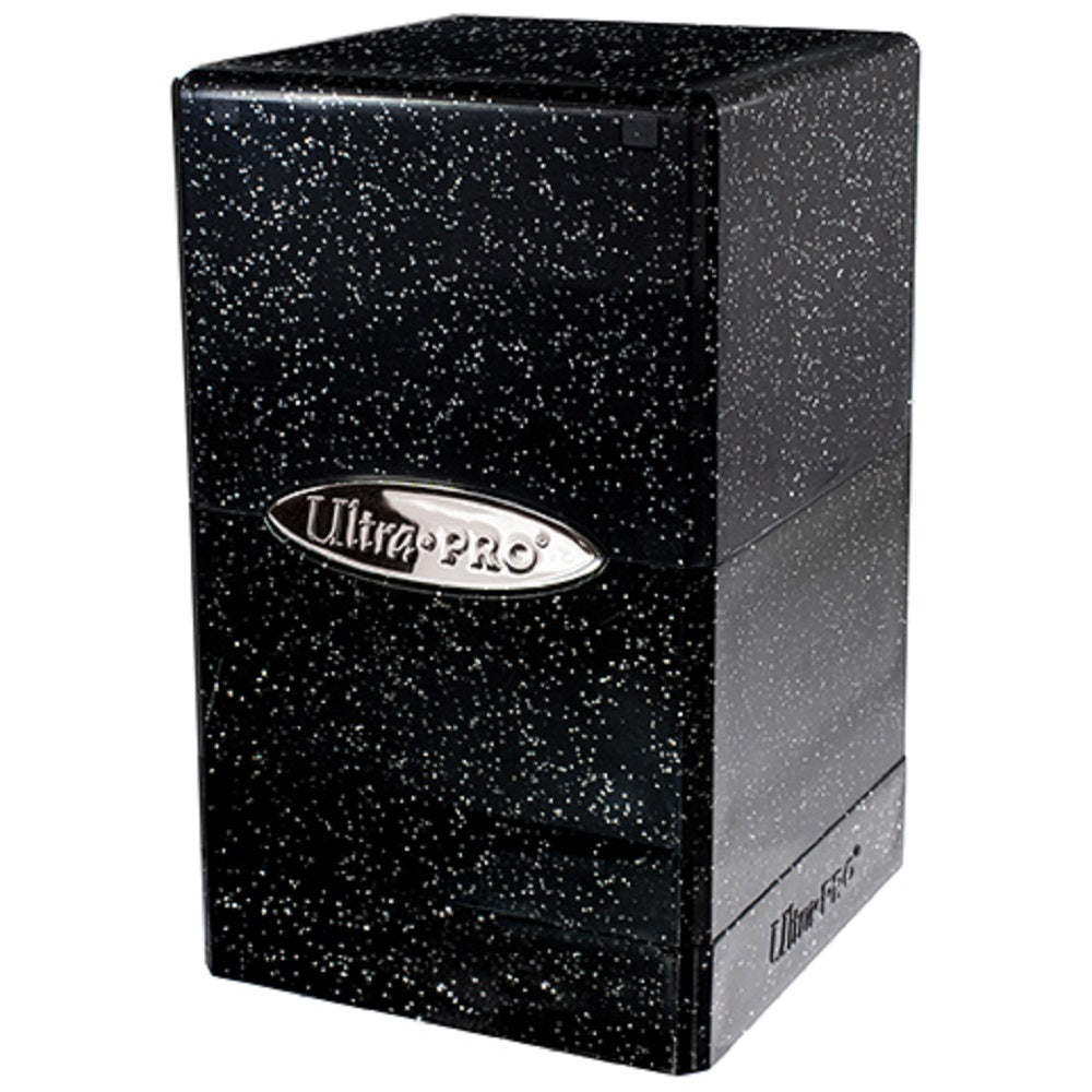 Satin Tower Deck Box - Glitter Black - 0