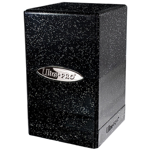 Satin Tower Deck Box - Glitter Black - 0