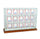 15 Baseball Upright Display Case with Walnut Moulding