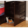 Mission Staircase Twin over Twin Bunk Bed with Seven Drawers - American Furniture Classics
