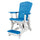 Fan Back Balcony Glider Made in the USA- Blue, White - American Furniture Classics