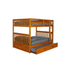 Full over Full Bunk Bed with Twin Sized Trundle - American Furniture Classics