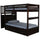 Mission Staircase Twin over Twin Bunk Bed with Seven Drawers - American Furniture Classics