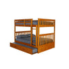 Full over Full Bunk Bed with Twin Sized Trundle - American Furniture Classics