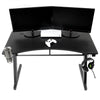 OS Home and Office Furniture Model 42245 Gaming Desk with Laminate Tactical Carbon Fiber Top - American Furniture Classics