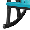 OS Home and Office Rocking Chair in Aruba Blue with a Black Base