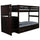Mission Staircase Twin over Twin Bunk Bed with Seven Drawers - American Furniture Classics