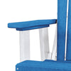 Fan Back Glider Made in the USA- Blue, White - American Furniture Classics
