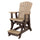 Fan Back Balcony Glider Made in the USA- Cedar, Tudor Brown - American Furniture Classics