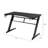 OS Home and Office Furniture Model 42245 Gaming Desk with Laminate Tactical Carbon Fiber Top - American Furniture Classics