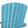 OS Home and Office Model 510ARW Fan Back Swivel Glider in Aruba Blue with a White Base, Made in the USA - American Furniture Classics