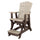 Fan Back Balcony Glider Made in the USA- Weatherwood, Tudor Brown - American Furniture Classics