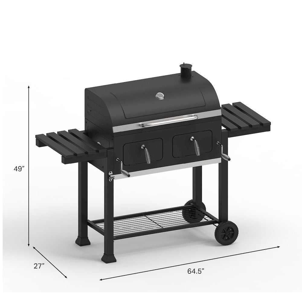 Extra Large DUAL ZONE CHARCOAL Grill - American Furniture Classics