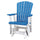 Fan Back Glider Made in the USA- Blue, White - American Furniture Classics