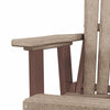 Double Glider with Center Table in Weatherwood and Tudor Brown - American Furniture Classics