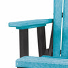Double Glider with Center Table in Aruba Blue and Black - American Furniture Classics