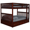 Full over Full Bunk Bed with Three Drawers - American Furniture Classics