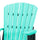 Double Glider with Center Table in Aruba Blue and Black - American Furniture Classics