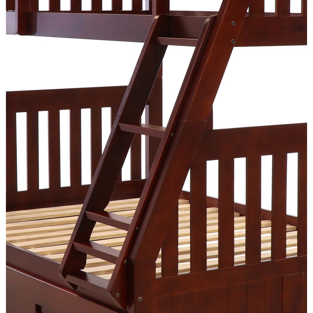 Mission Twin over Full Bunk Bed with Three Drawers - American Furniture Classics