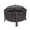 Outdoor Leisure Products 30 inch Round Firepit with Oil Rubbed Bronze Finish - American Furniture Classics