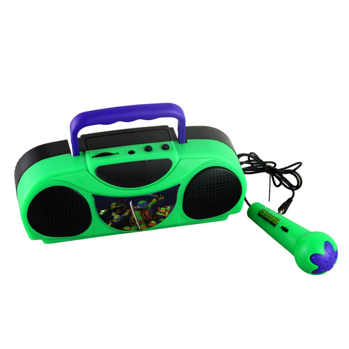Nickelodeon Teenage Mutant Ninja Turtles Portable Radio Karaoke Kit With Microphone