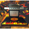 Flame Design Fire Retardant BBQ Mat - 39'' x 60'' - Floortex