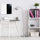 Glacier White & Black Plan & Grid Glass Dry Erase Board - 14'' x 14'' - Floortex