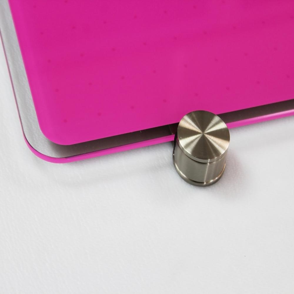 Glacier Violet Multi-Purpose Grid Glass Dry Erase Board 24'' x 36'' - Floortex