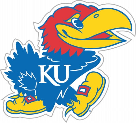 Kansas Jayhawks Magnet Car Style 12 Inch -