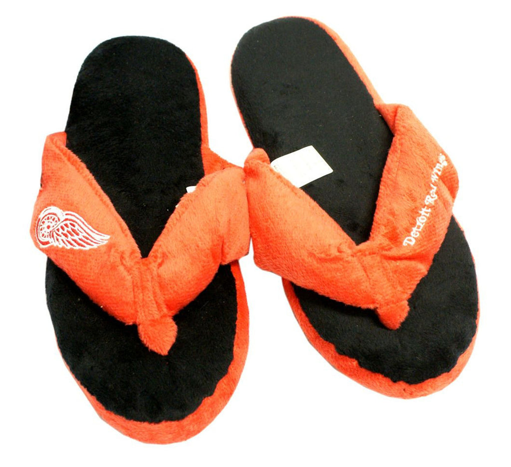 Detroit Red Wings Slipper - Women Thong Flip Flop - (1 Pair) - L - Forever Collectibles