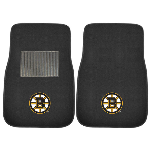 Fanmats - NHL - Boston Bruins 2-pc Embroidered Car Mat Set 17''x25.5''