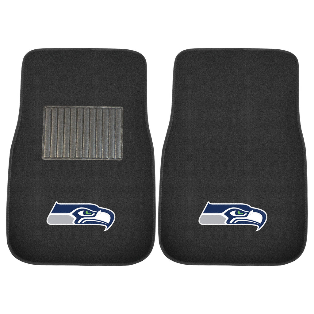 Fanmats - NFL - Seattle Seahawks 2-pc Embroidered Car Mat Set 17''x25.5''