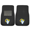 Fanmats - NFL - Los Angeles Rams 2-pc Embroidered Car Mat Set 17''x25.5''