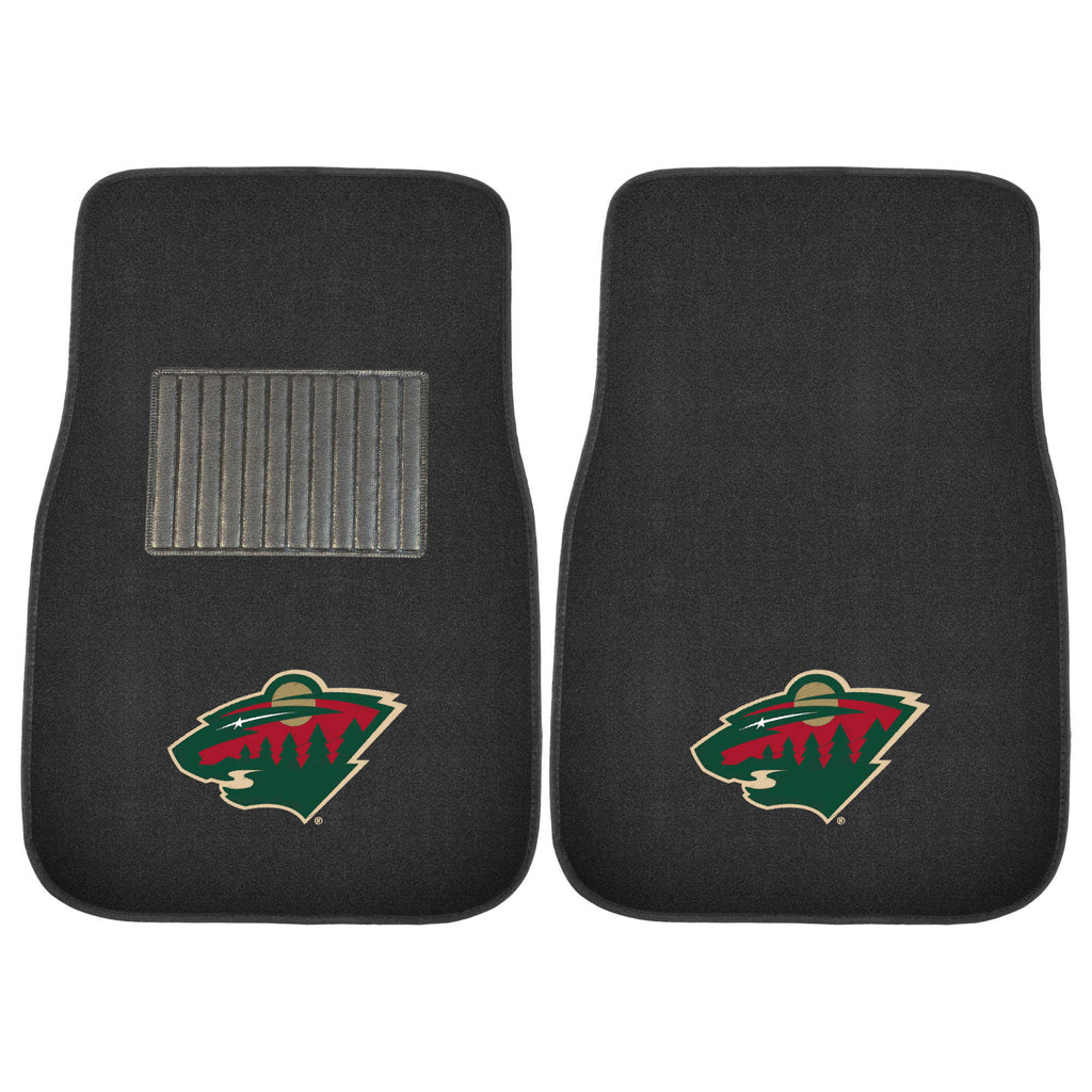 Fanmats - NHL - Minnesota Wild 2-pc Embroidered Car Mat Set 17''x25.5''