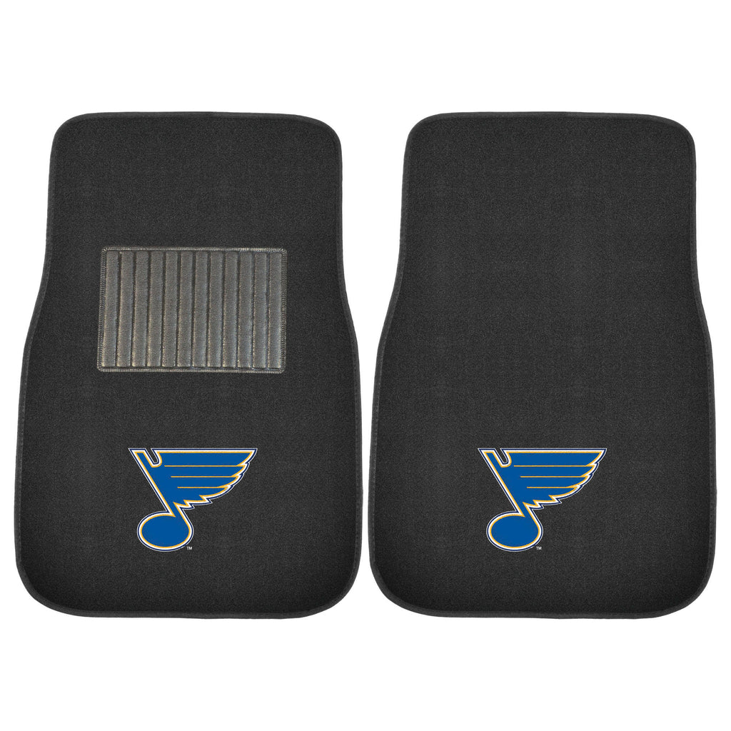 Fanmats - NHL - St. Louis Blues 2-pc Embroidered Car Mat Set 17''x25.5''