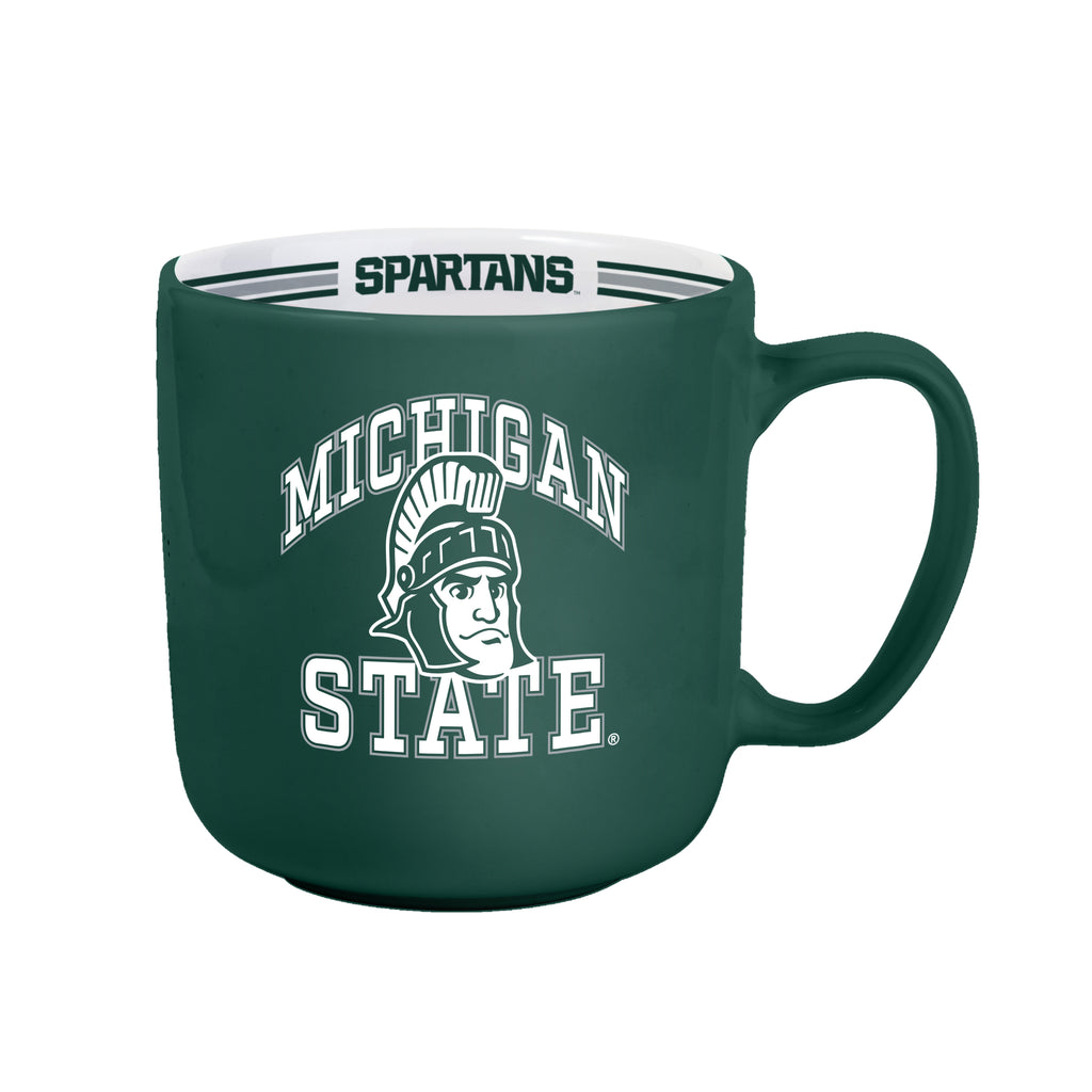 Michigan State Spartans Coffee Mug 15oz Stripe Design - Logo Brands