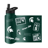 Michigan State Spartans Quencher Bottle 34oz Stainless Steel Dreamweave - Logo Brands