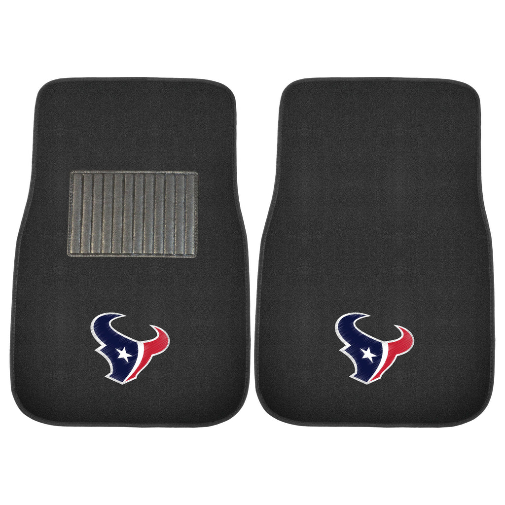 Fanmats - NFL - Houston Texans 2-pc Embroidered Car Mat Set 17''x25.5''