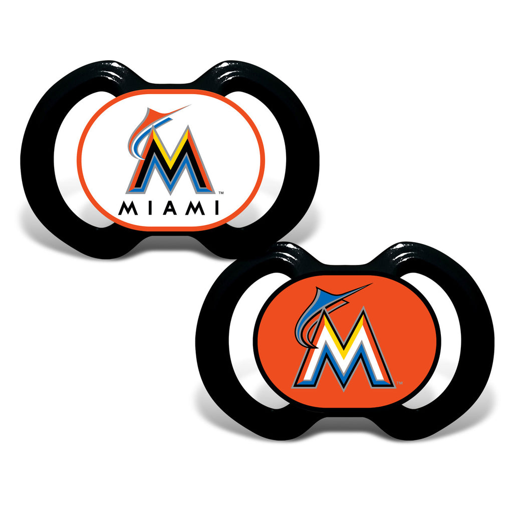Miami Marlins Pacifier 2 Pack - Special Order - Baby Fanatic
