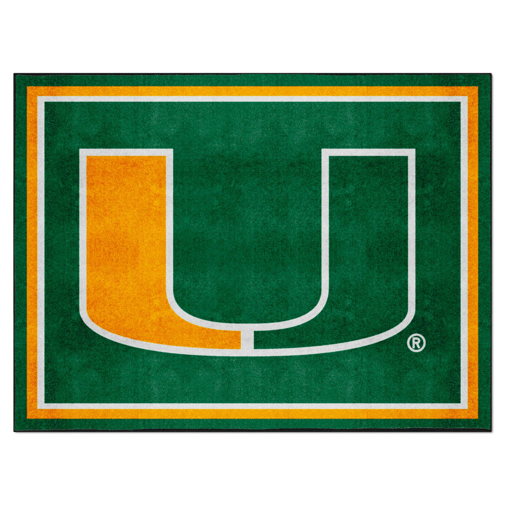 Fanmats - University of Miami 8x10 Rug 87''x117''
