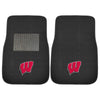 Fanmats - University of Wisconsin 2-pc Embroidered Car Mat Set 17''x25.5''