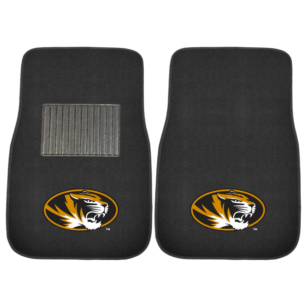 Fanmats - University of Missouri 2-pc Embroidered Car Mat Set 17''x25.5''