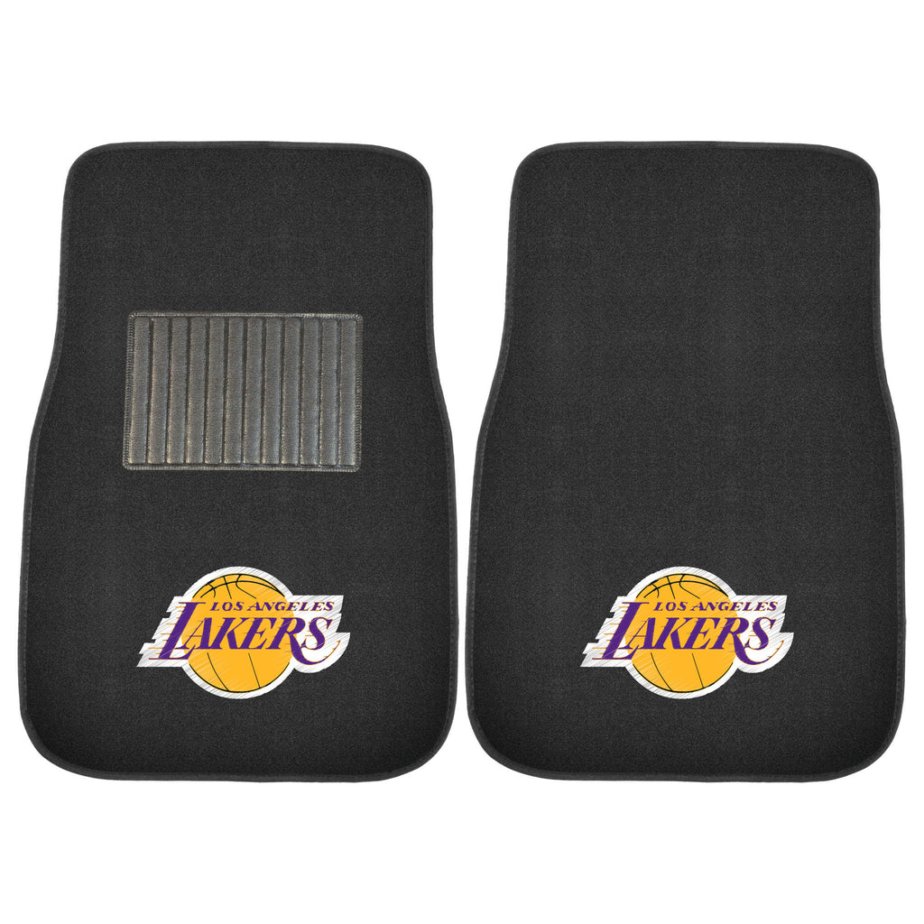 Fanmats - NBA - Los Angeles Lakers 2-pc Embroidered Car Mat Set 17''x25.5''