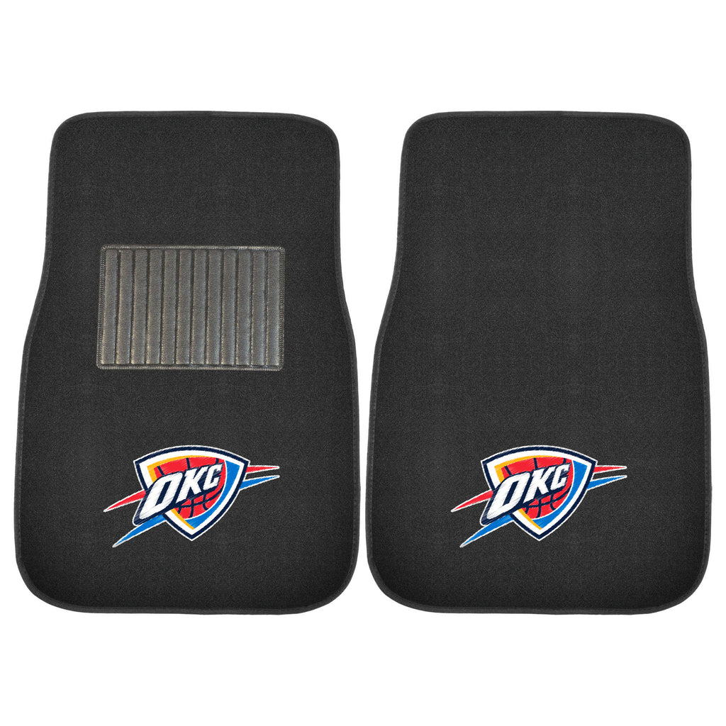 Fanmats - NBA - Oklahoma City Thunder 2-pc Embroidered Car Mat Set 17''x25.5''
