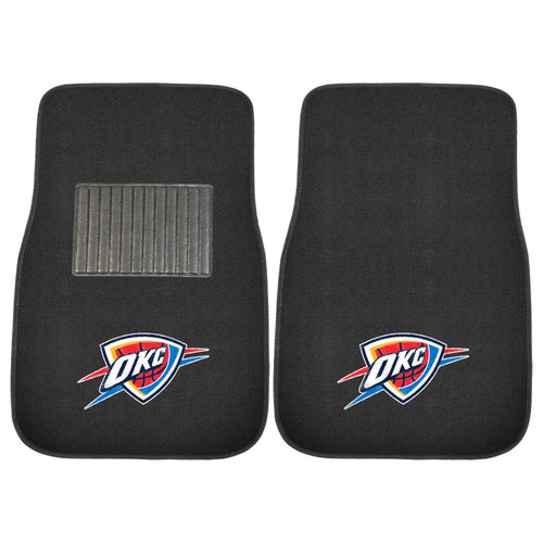 Fanmats - NBA - Oklahoma City Thunder 2-pc Embroidered Car Mat Set 17''x25.5''