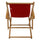 Sling Chair Natural Frame-Red Canvas - Casual Home