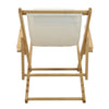 Sling Chair Natural Frame-Natural/Wheat Canvas - Casual Home